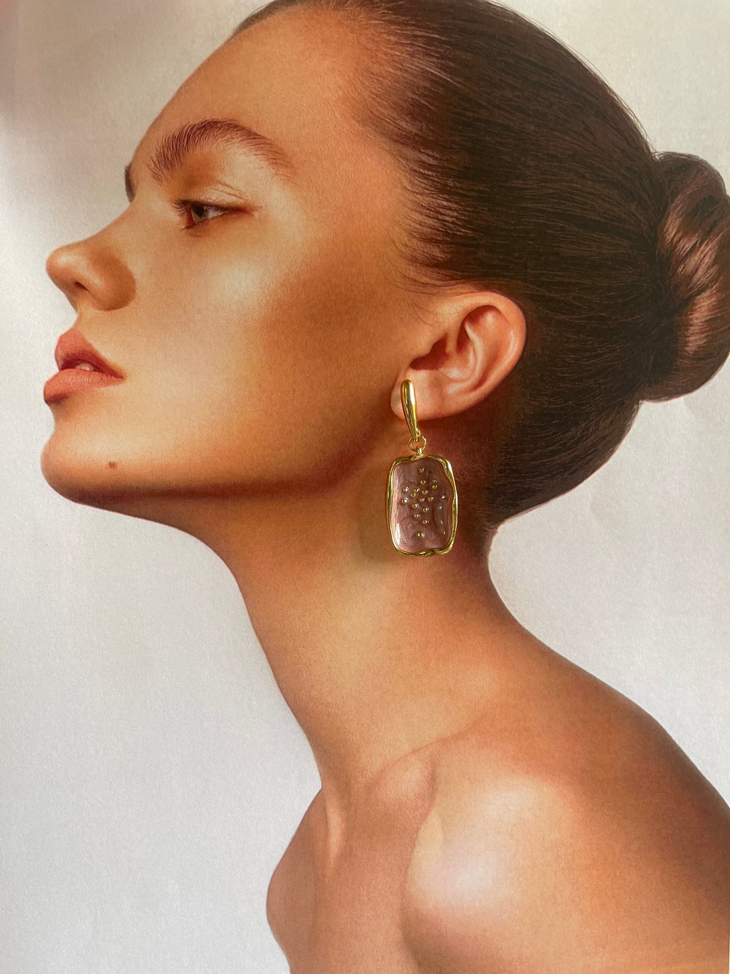 Rosé Gold Drop Earrings