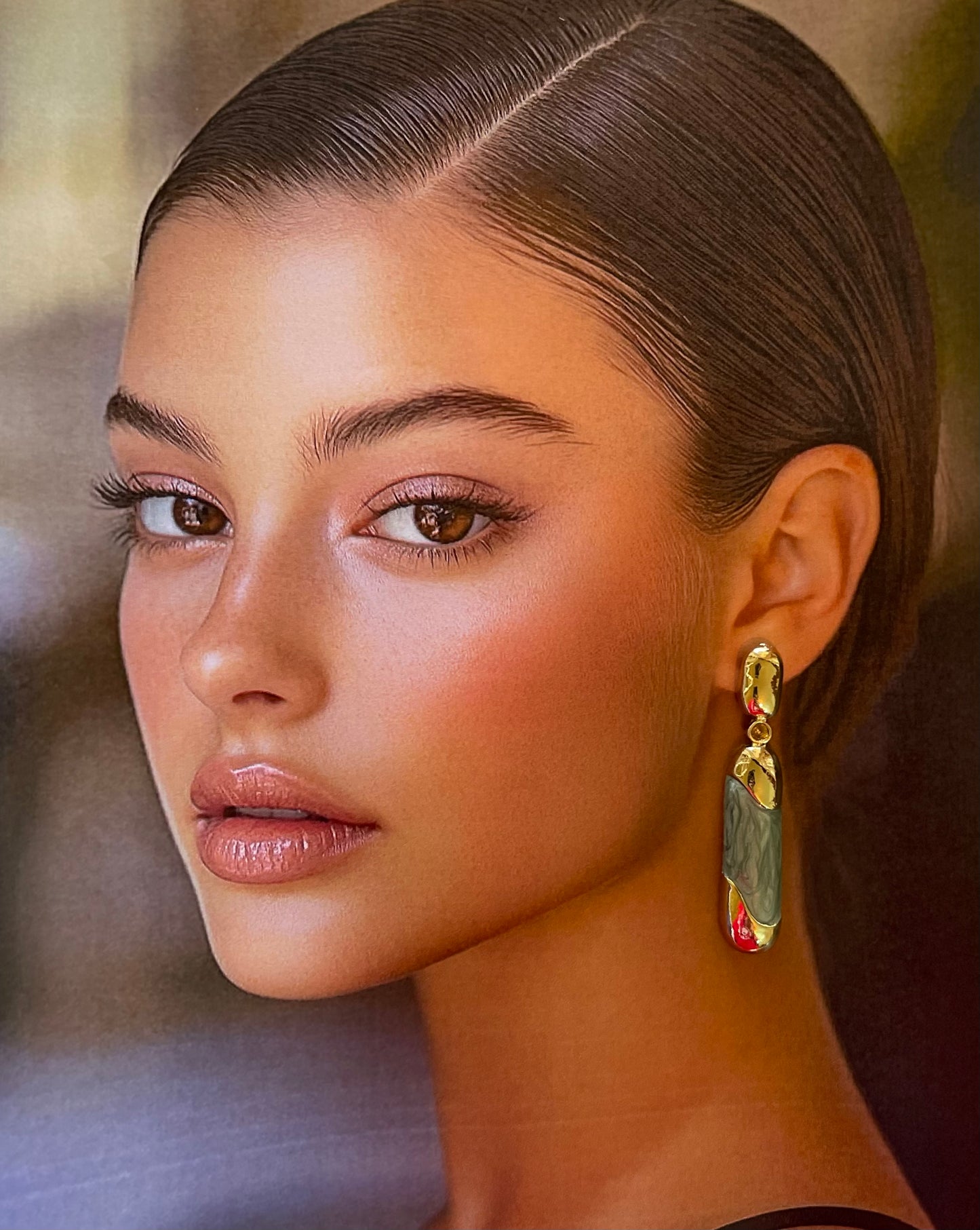 Azure Sleek Drop Earrings
