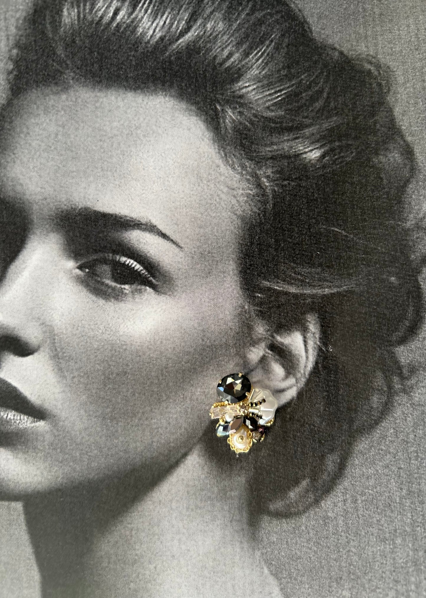 Midnight Bloom Handmade Earrings