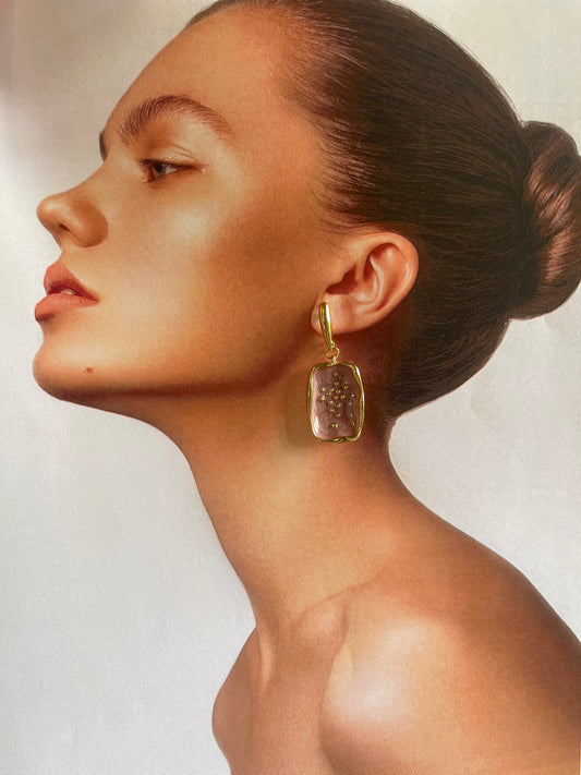 Rosé Gold Drop Earrings